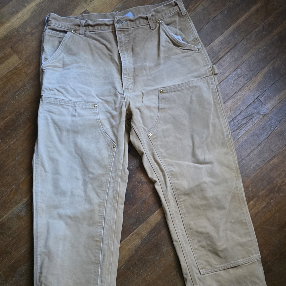 Carhartt Double Knee Pants - MADE IN USA - (tag 36x36) (actual size 34x34) READ